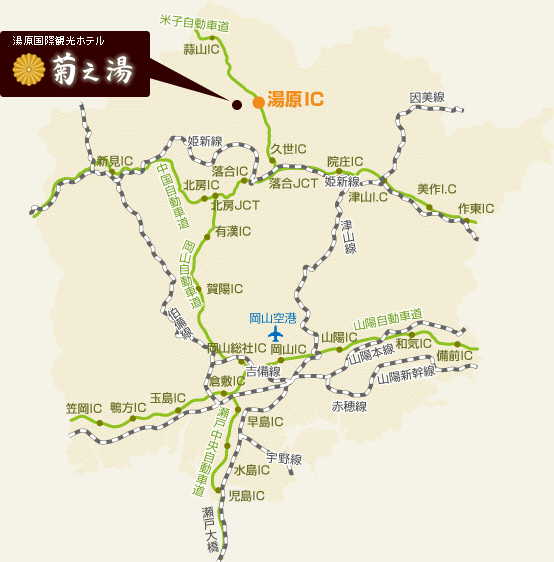 菊之湯　広域地図