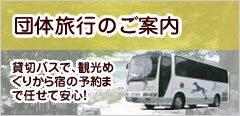 団体旅行のご案内　貸切バスで、観光地めぐりから宿の予約まで任せて安心！ 
